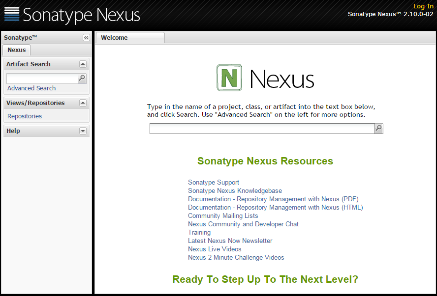 nexus-welcome-page.png